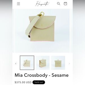 HONEYMOUTH Mia Crossbody - Sesame NEW w/o tags. 
Sold out online in all colors.